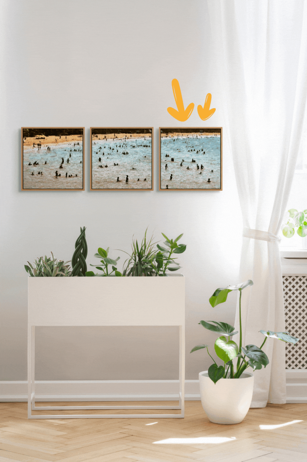 Siluetas Caribeñas No.2 | Canvas 15" x 15".