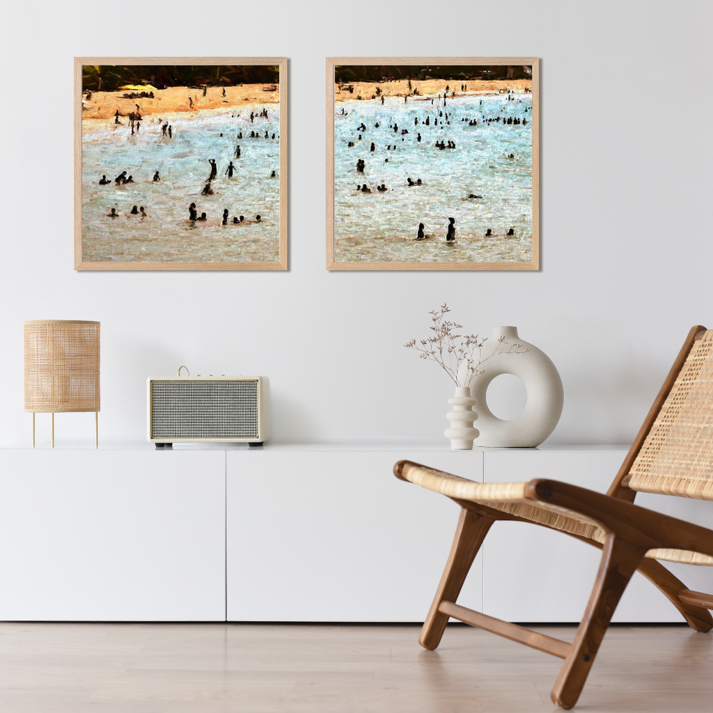 Siluetas Caribeñas No.3 | Canvas 15" x 15".