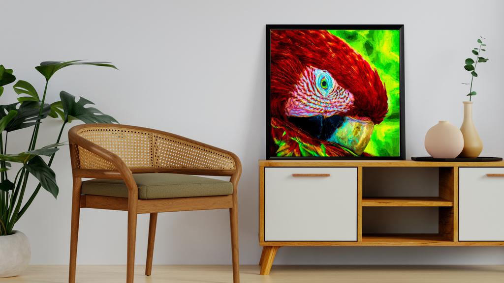 Guacamaya | Canvas – 30" x 30".