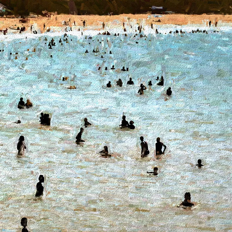 Siluetas Caribeñas No.2 | Canvas 15" x 15".