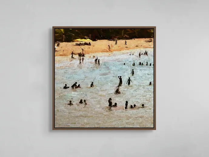 Siluetas Caribeñas No.1 | Canvas 15" x 15".