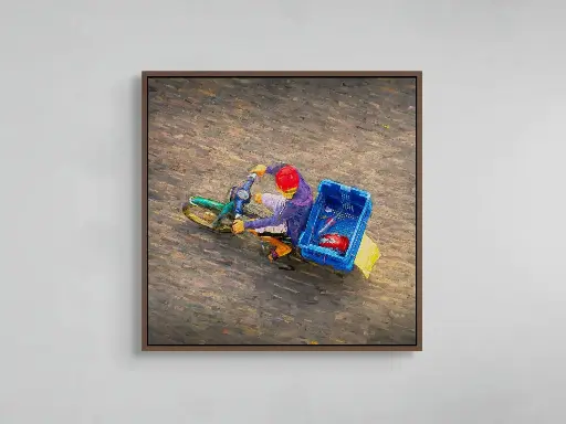 El Delivery | Canvas–30" x 30".