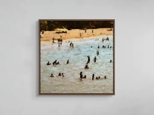 Siluetas Caribeñas No.1 | Canvas 15" x 15".